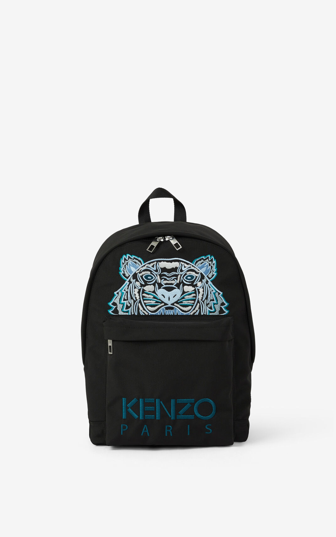 Kenzo Canvas Kampus Tiger Backpack Black For Womens 1749KVMAX
